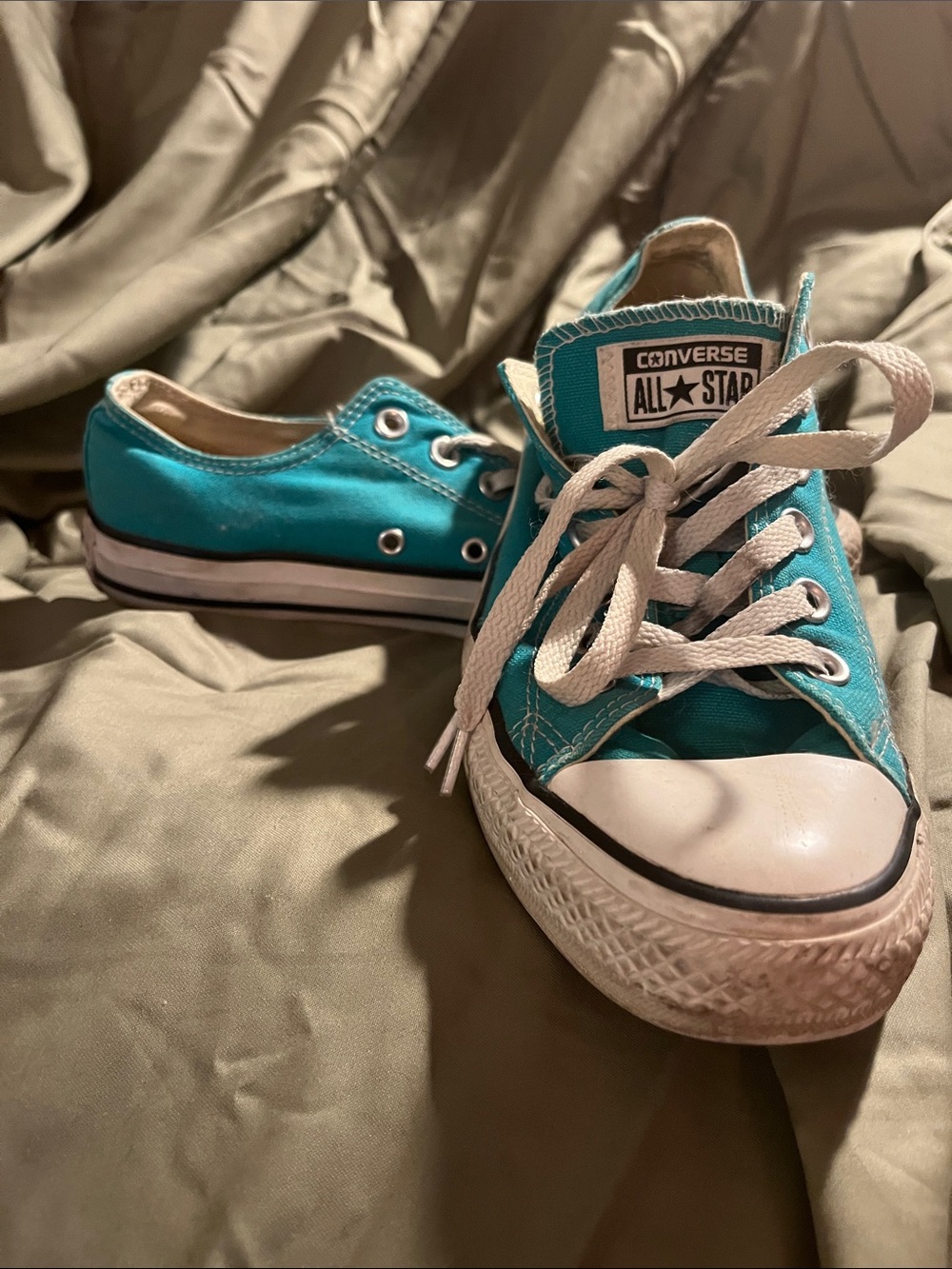 Converse Teal Low Top Sneakers 144810F